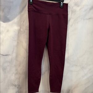 Fabletics Powerhold Maroon Leggings